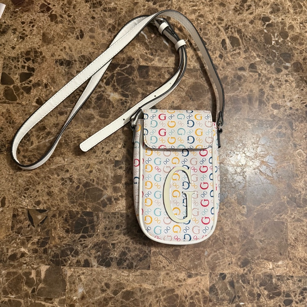 Guess Colorful Logo Crossbody Bag
